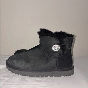 UGG Black Bailey Bling Size 8